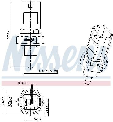 Sensor, coolant temperature ** FIRST FIT ** 207001