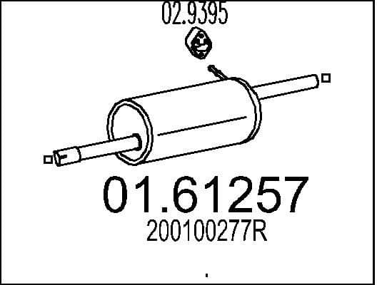 Rear Muffler 01.61257