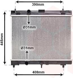 Radiator, engine cooling 53002357