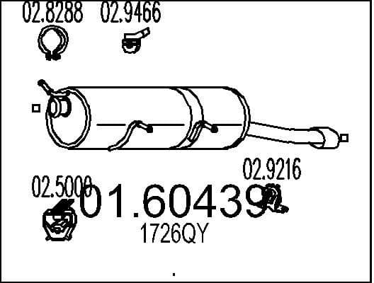 Rear Muffler 01.60439