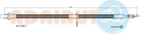 Brake hose front 52.1230.1