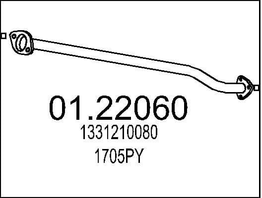 Exhaust Pipe 01.22060