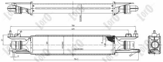 Charge Air Cooler LORO 037-018-0019 - image 2