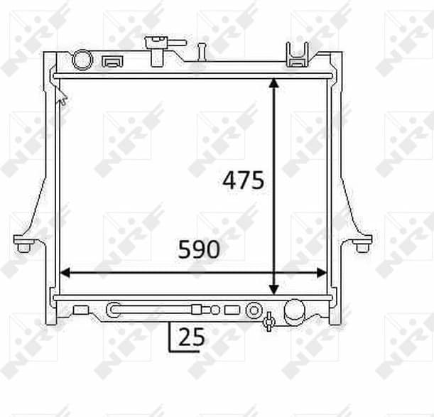 Radiator, engine cooling 58480