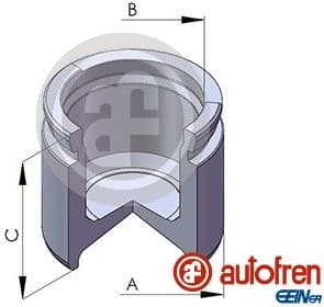 Piston, brake caliper D025451