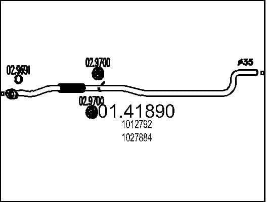 Exhaust Pipe 01.41890
