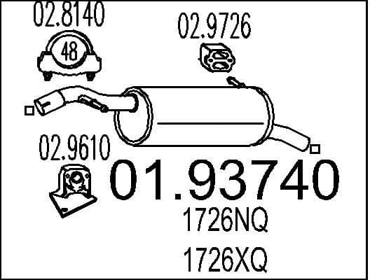 Rear Muffler 01.93740