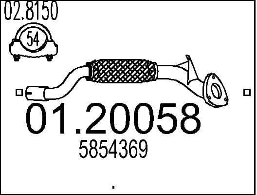 Exhaust Pipe 01.20058