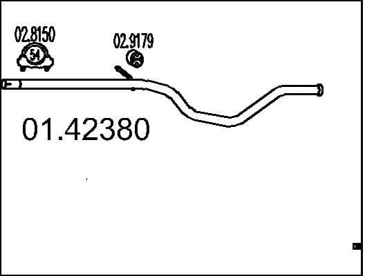 Exhaust Pipe 01.42380