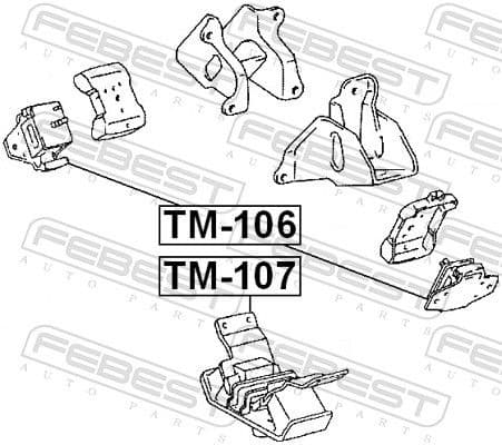 Mounting, engine TM-107 - image 2