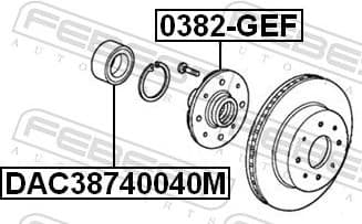 Wheel Bearing DAC38740040M - image 2