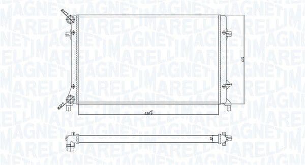 Radiator, engine cooling 350213166900