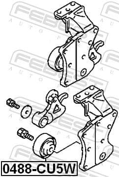 Deflection/Guide Pulley, V-ribbed belt 0488-CU5W - image 2