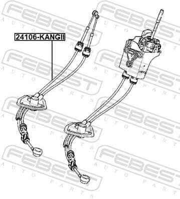 Cable Pull, manual transmission 24106-KANGII - image 2