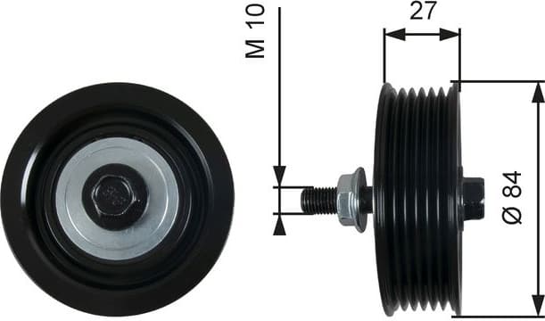 Deflection/Guide Pulley, V-ribbed belt DriveAlign™ T36602