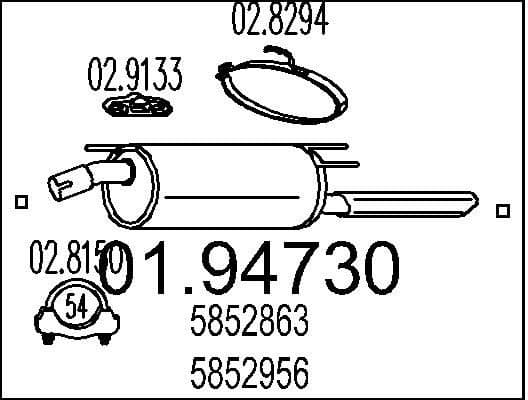 Rear Muffler 01.94730