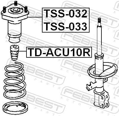 Suspension Strut Support Mount TSS-033 - image 2
