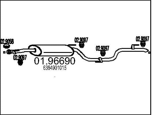 Rear Muffler 01.96690