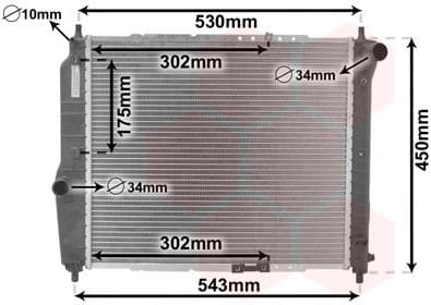 Radiator, engine cooling 81002066