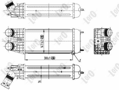 Charge Air Cooler LORO 038-018-0004 - image 2