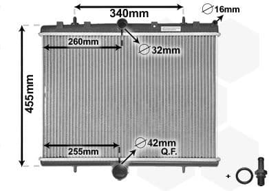 Radiator, engine cooling *** IR PLUS *** 40002314
