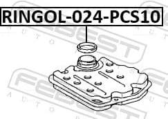 Gasket, oil filter housing RINGOL-024-PCS10 - image 2