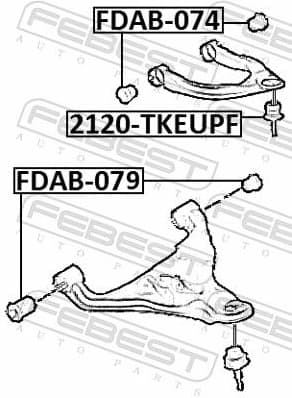 Mounting, control/trailing arm FDAB-079 - image 2