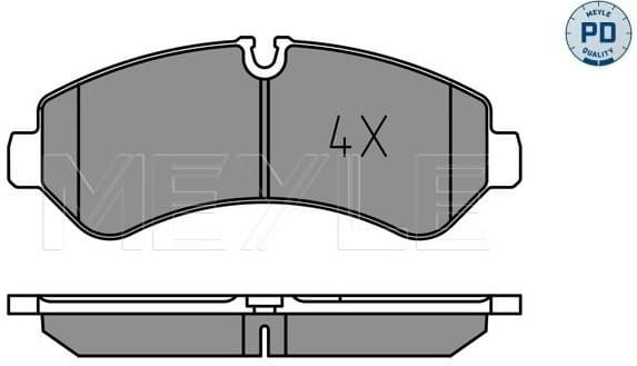 Brake Pad Set, disc brake MEYLE-PD: Advanced performance and design. 025 227 9120/PD