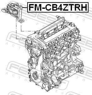 Mounting, engine FM-CB4ZTRH - image 2