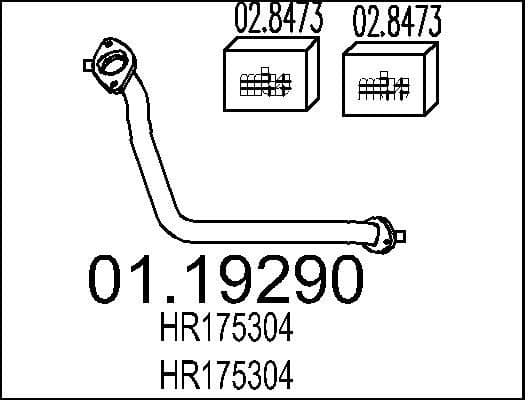 Exhaust Pipe 01.19290