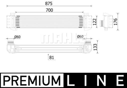 Charge Air Cooler BEHR *** PREMIUM LINE *** CI 619 000P