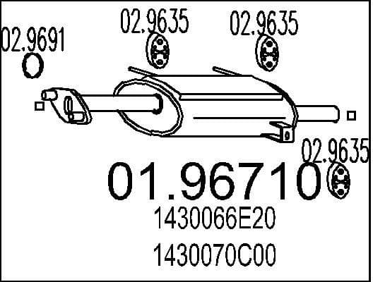 Rear Muffler 01.96710