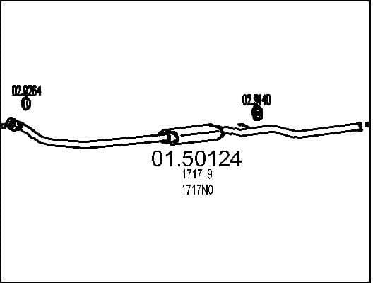 Centre Muffler 01.50124