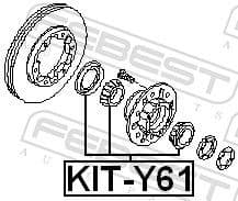 Bearing, drive shaft KIT-Y61 - image 2