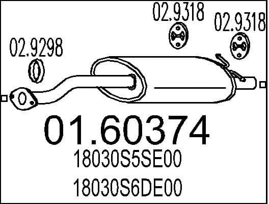 Rear Muffler 01.60374