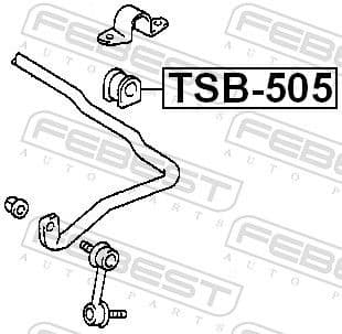 Mounting, stabiliser bar TSB-505 - image 2