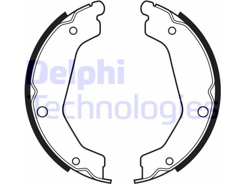 Brake Shoe Set, parking brake LS2085