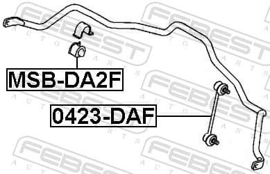 Mounting, stabiliser bar MSB-DA2F - image 2