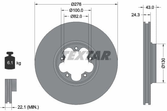 Brake Disc PRO 92110003