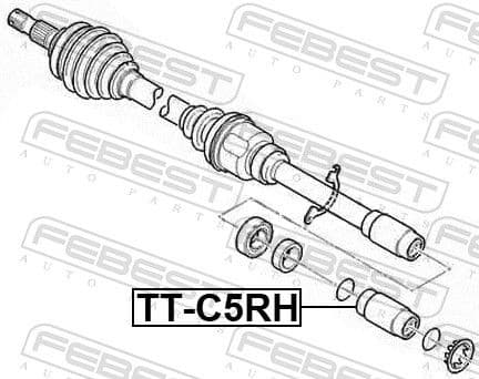 Joint Kit, drive shaft TT-C5RH - image 2