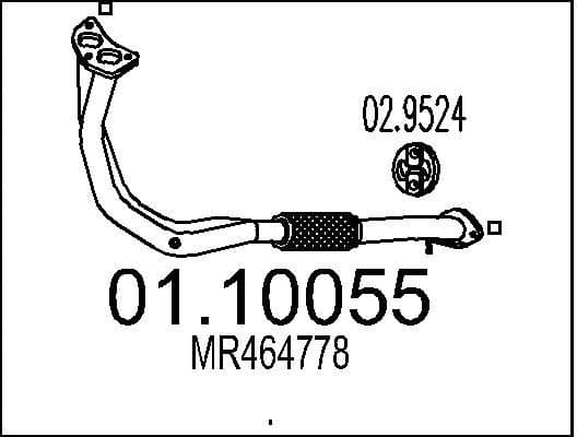 Exhaust Pipe 01.10055