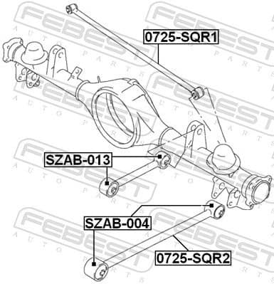 Control/Trailing Arm, wheel suspension 0725-SQR2 - image 2