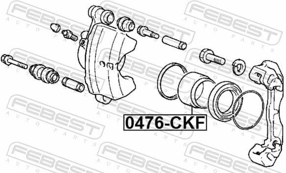 Piston, brake caliper 0476-CKF - image 2