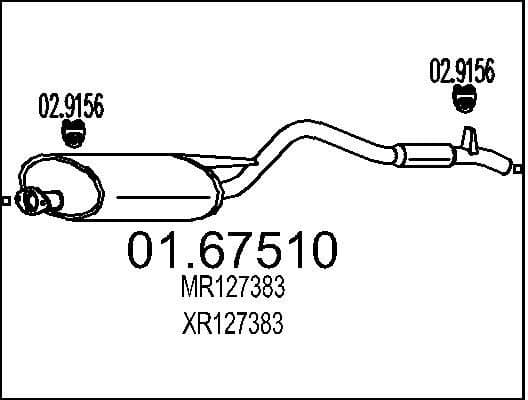 Rear Muffler 01.67510