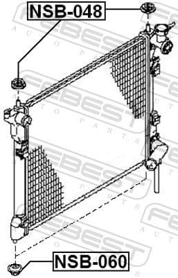 Mounting, radiator NSB-060 - image 2