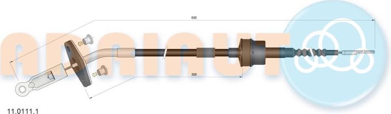 Cable Pull, clutch control 11.0111.1