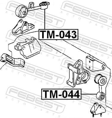 Mounting, engine TM-043 - image 2
