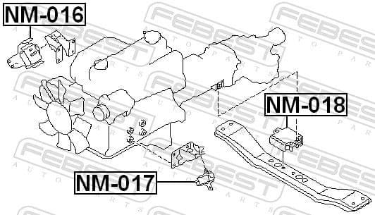 Mounting, engine NM-016 - image 2