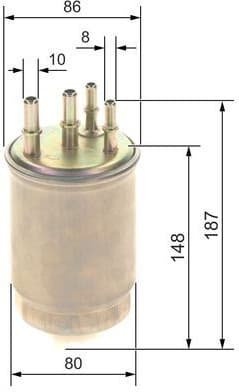 Fuel Filter F 026 402 244 - image 5