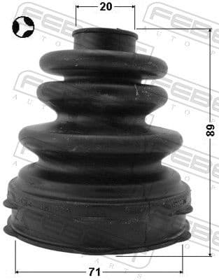 Bellow Kit, drive shaft 2215-CDT - image 2